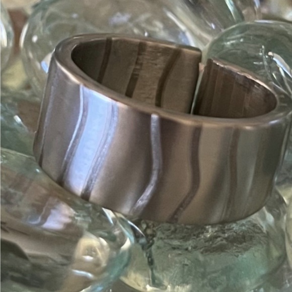 Handmade Stainless Steel Ring in Size 7 - Picture 2 of 3